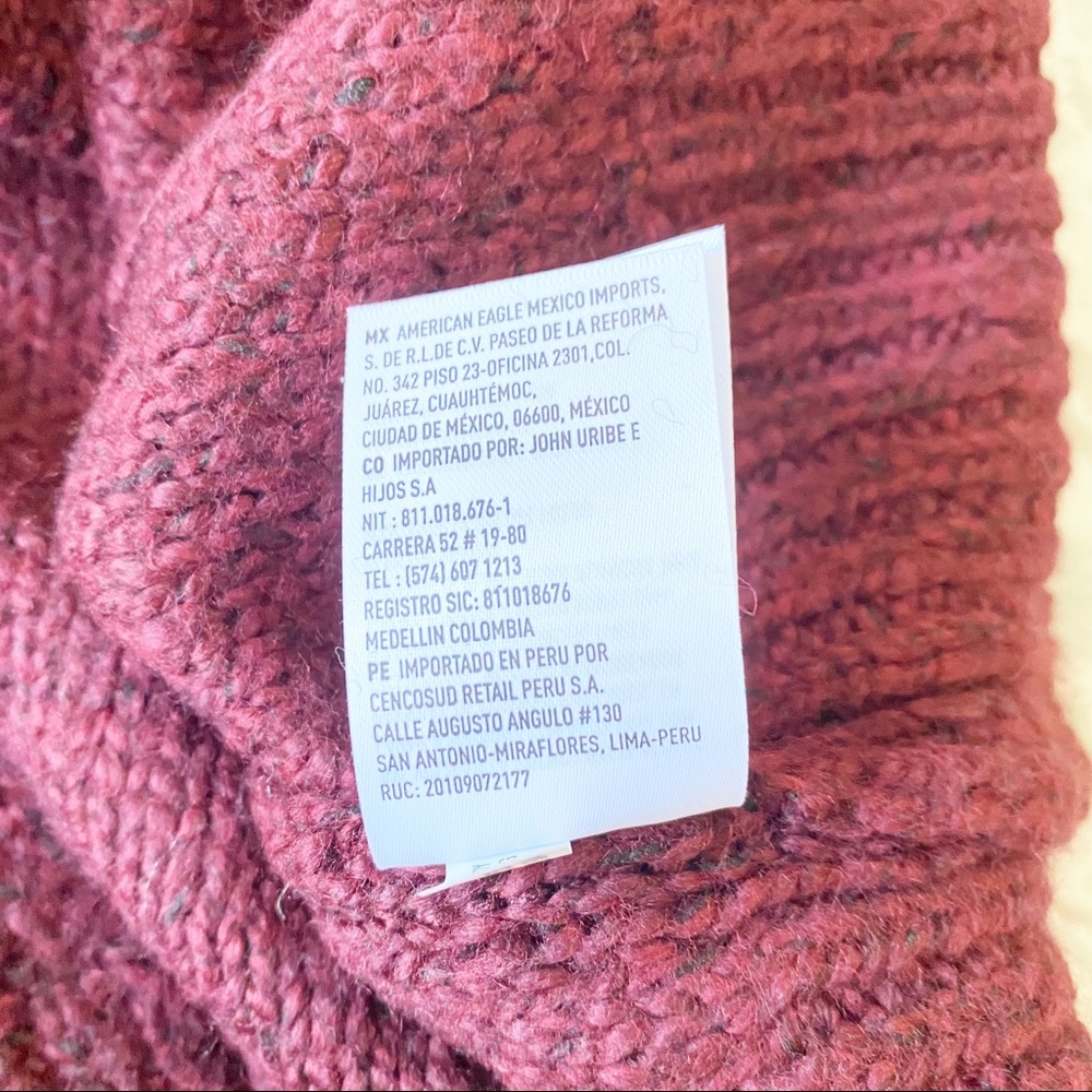 AMERICAN EAGLE Cable Knit Sweater Dress Medium NEW NWOT - Picture 7 of 8